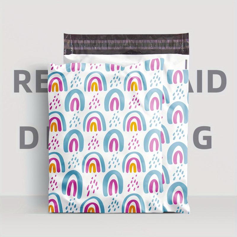 20pcs Double Sided Word Printing Express Bag 12 Silk Thickened Packaging Bag