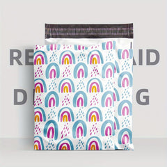20pcs Double Sided Word Printing Express Bag 12 Silk Thickened Packaging Bag