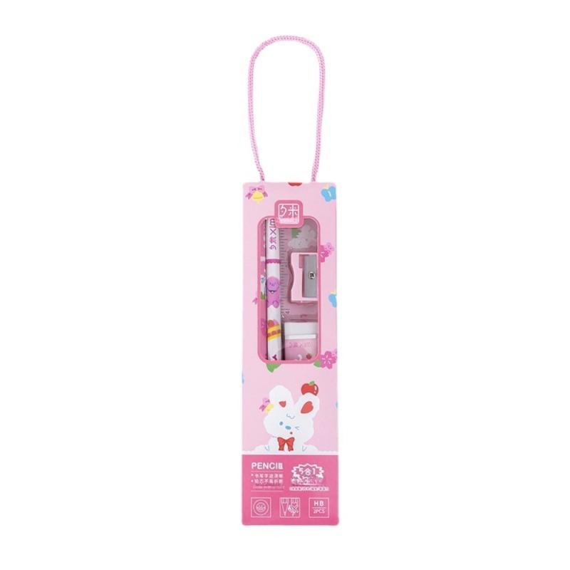 School Student Stationery Set 5pcs Preschool Birthday Gift Pencil Set