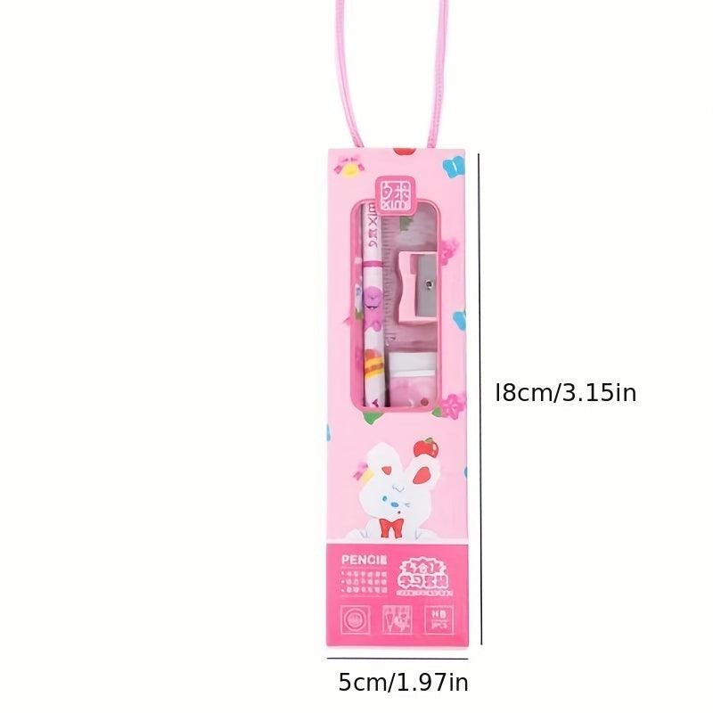1pc Student Creative Portable Stationery Set Random
