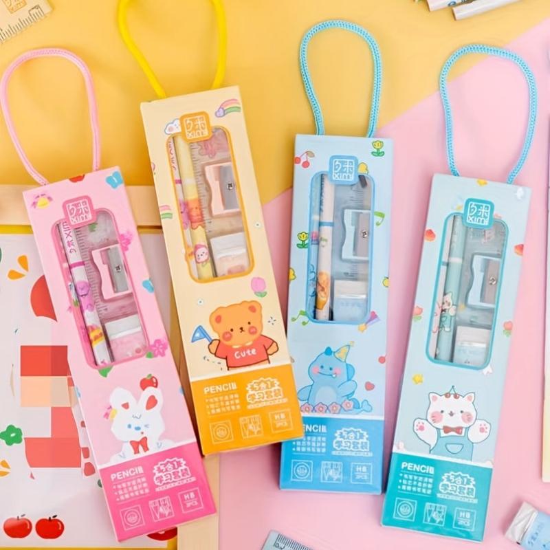 1pc Student Creative Portable Stationery Set Random