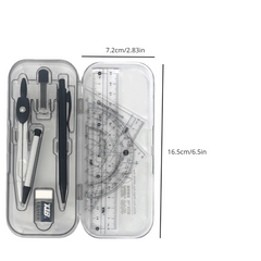 8 Piece Compass Ruler Set for School & Office - Upgrade Your Drawing Skills