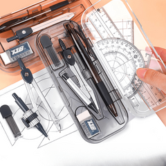 8 Piece Compass Ruler Set for School & Office - Upgrade Your Drawing Skills