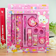 Student Stationery Set - 9pcs Pencil Combination - Birthday Gift