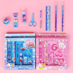 Student Stationery Set - 9pcs Pencil Combination - Birthday Gift