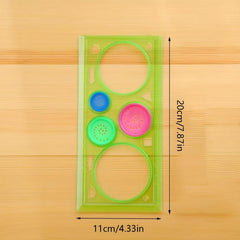 Educational Transparent Magic Ruler Drawing Board Student