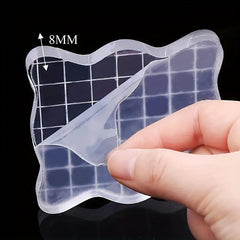 3pcs Acrylic Stamp Blocks Set with Grids - Basic Stamp Tools