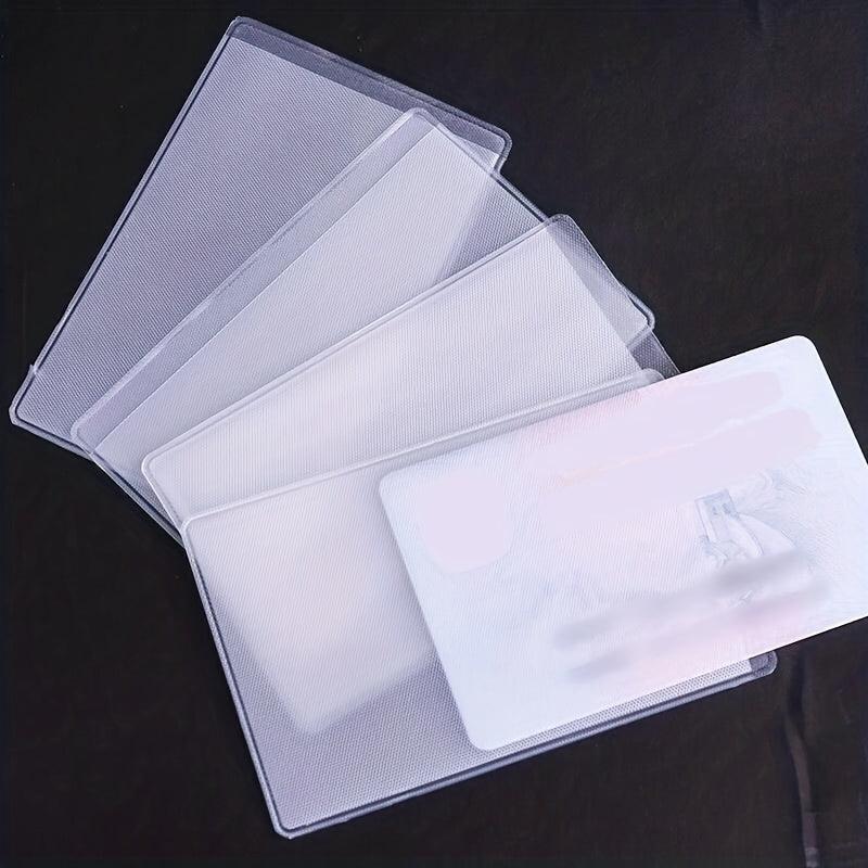 Transparent Frosted Card Holder for Bank, ID, Bus, Membership, Social Security