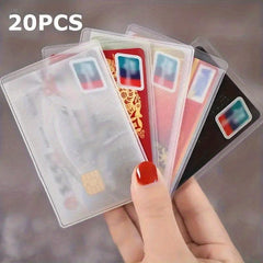 Transparent Frosted Card Holder for Bank, ID, Bus, Membership, Social Security