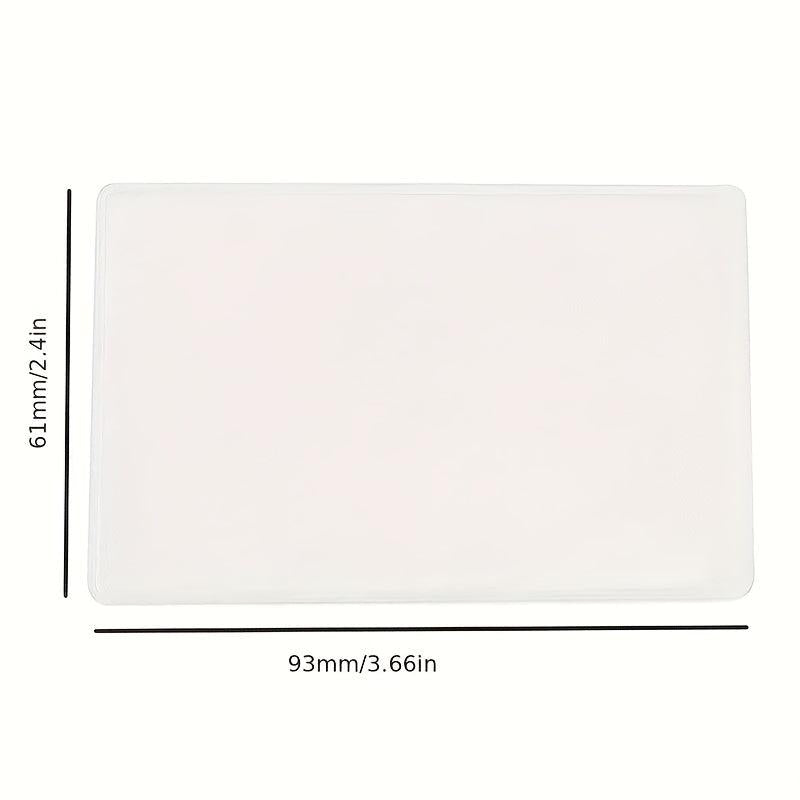 Transparent Frosted Card Holder for Bank, ID, Bus, Membership, Social Security