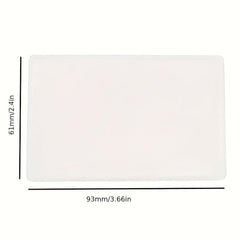 Transparent Frosted Card Holder for Bank, ID, Bus, Membership, Social Security