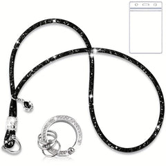 Stylish Bling Neck Lanyard & ID Holder for Teachers Students Nurses