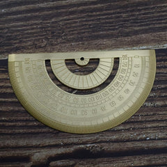 Metal Brass Protractor for School & Office Use