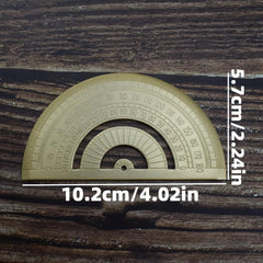 Metal Brass Protractor for School & Office Use