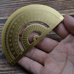 Metal Brass Protractor for School & Office Use