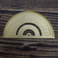 Metal Brass Protractor for School & Office Use