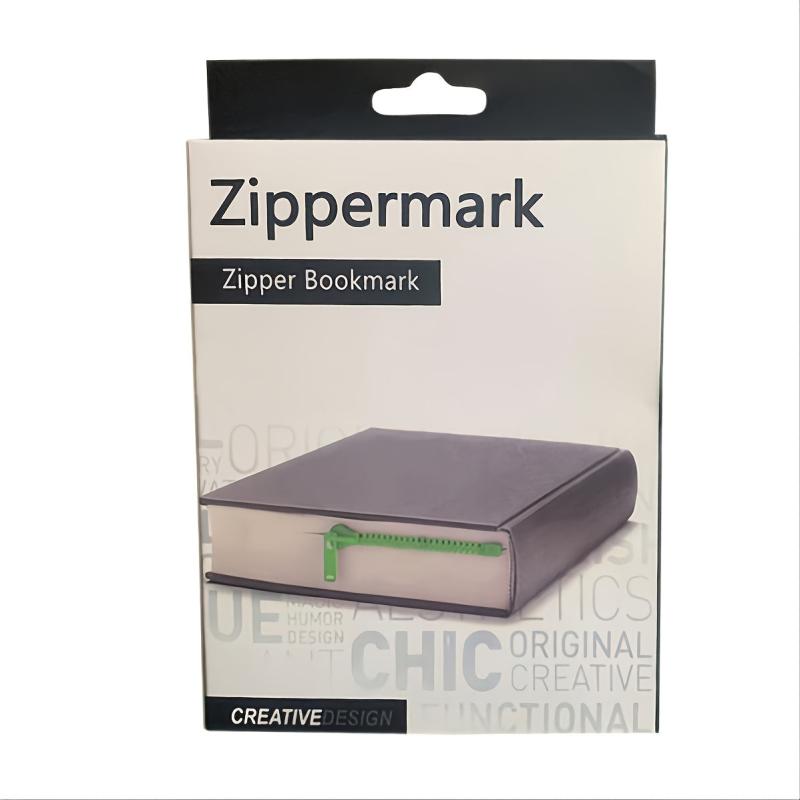 1pc Creative Zipper Bookmark Random