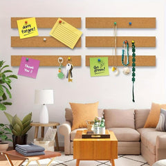 Self-Adhesive Small Cork Board Strips for Wall Desk Home Office