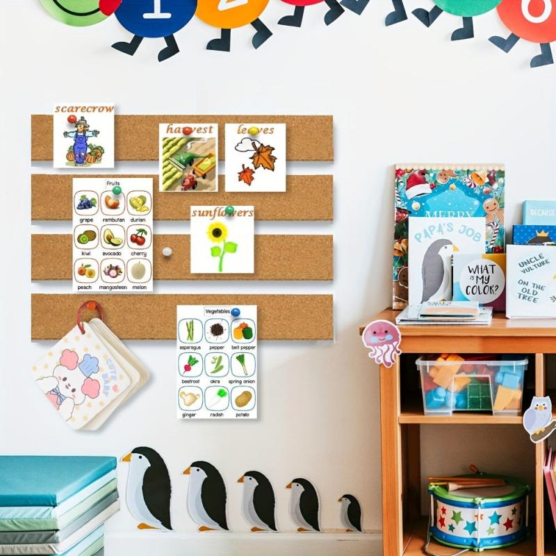 Self-Adhesive Small Cork Board Strips for Wall Desk Home Office