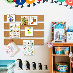 Self-Adhesive Small Cork Board Strips for Wall Desk Home Office