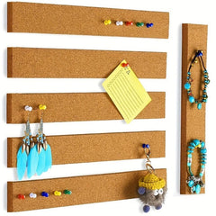 Self-Adhesive Small Cork Board Strips for Wall Desk Home Office