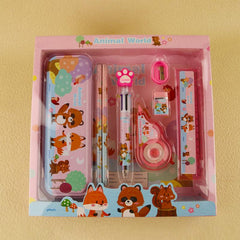 Pencil Pen Eraser Sharpener Space Pencil Box Stationary Kit