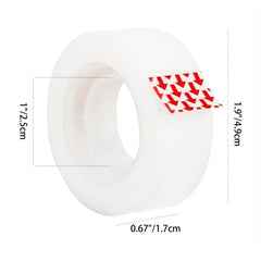 8pcs Translucent Invisible Tape 1 X 25m 0 67inch X 27 8yds