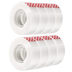 8pcs Translucent Invisible Tape 1 X 25m 0 67inch X 27 8yds