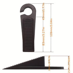 4pcs Solid Door Stoppers Wedge Doorstops w/ Hanger