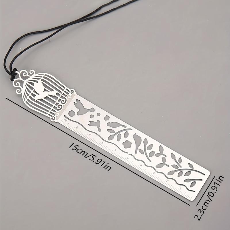 Metal Bookmark Straight Ruler for Student Stationery