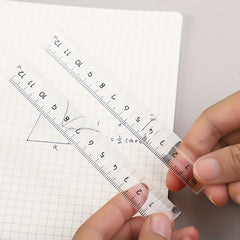 2pcs 12 15 Straight Ruler High Wear resistant High Transparency Student Ruler