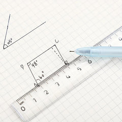 2pcs 12 15 Straight Ruler High Wear resistant High Transparency Student Ruler