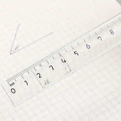 2pcs 12 15 Straight Ruler High Wear resistant High Transparency Student Ruler