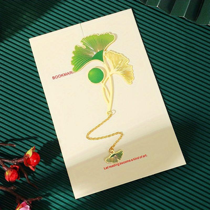 Metal Lotus Leaf Bookmark - Ideal Gift for Book Lovers