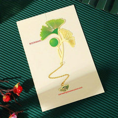 Metal Lotus Leaf Bookmark - Ideal Gift for Book Lovers
