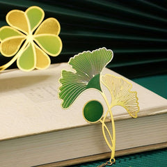 Metal Lotus Leaf Bookmark - Ideal Gift for Book Lovers
