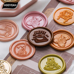 1 Pc Fire Paint Copper Head DIY Wax Sealing Copper Head for Invitation Envelope