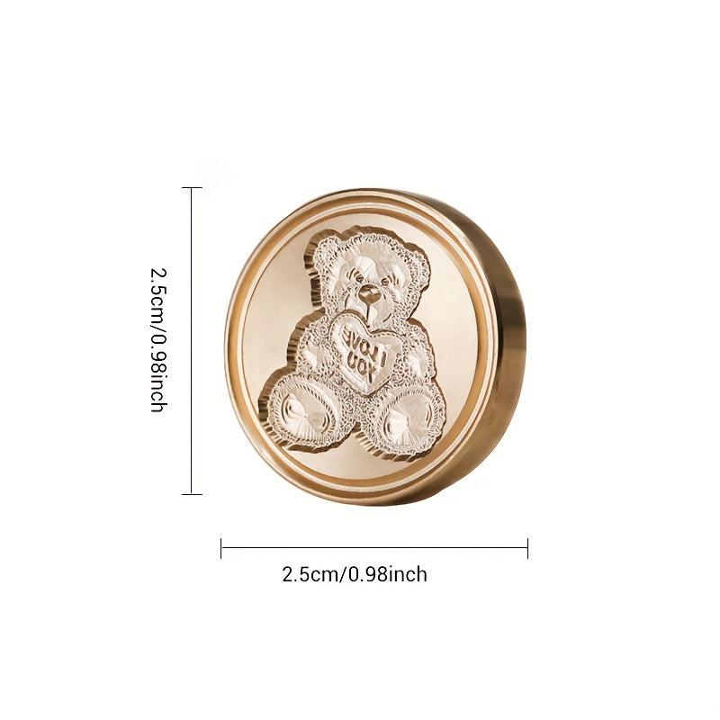 1 Pc Fire Paint Copper Head DIY Wax Sealing Copper Head for Invitation Envelope