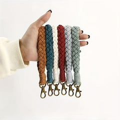 Cotton Wristlet Keychain Lanyard for Women and Girls