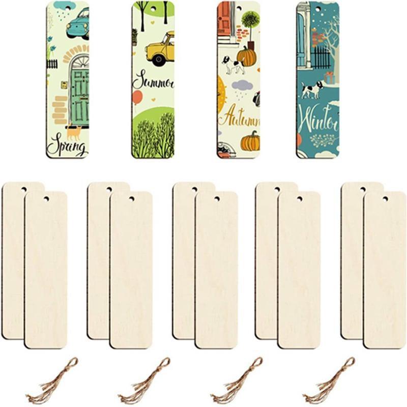 Handmade Wooden Bookmarks - Ideal Gift for Students & Office Workers