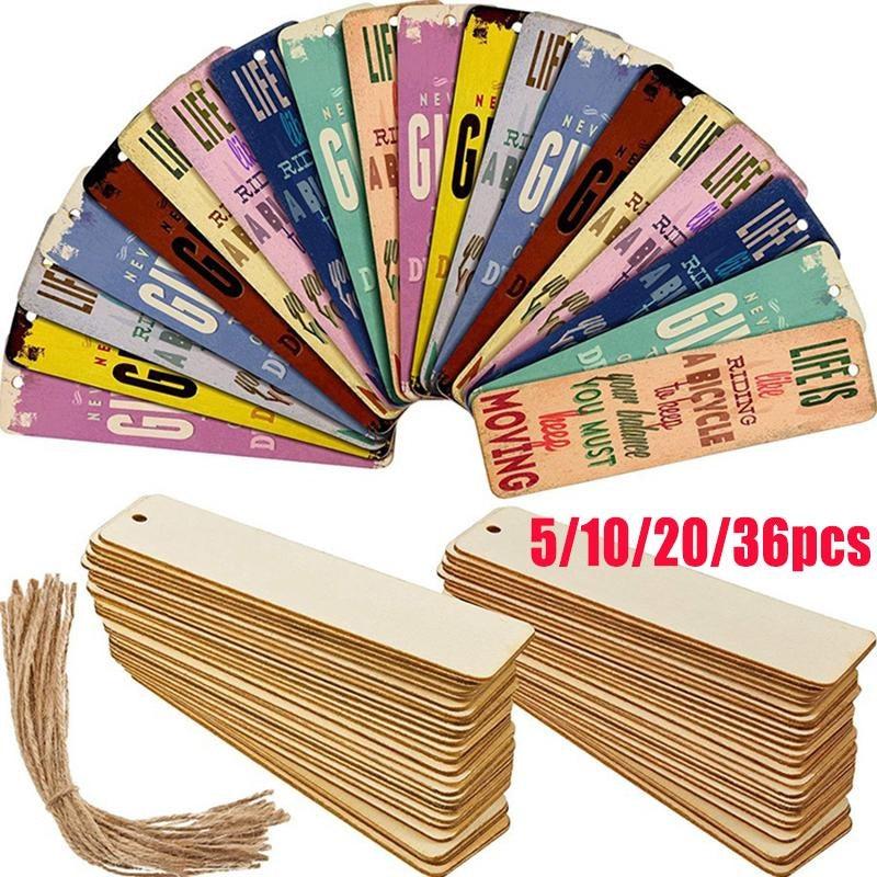 Handmade Wooden Bookmarks - Ideal Gift for Students & Office Workers