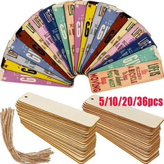 Handmade Wooden Bookmarks - Ideal Gift for Students & Office Workers