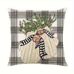 Winter Snowmen Print Pillow Case, 100% Polyester, 44x44, Home Decor