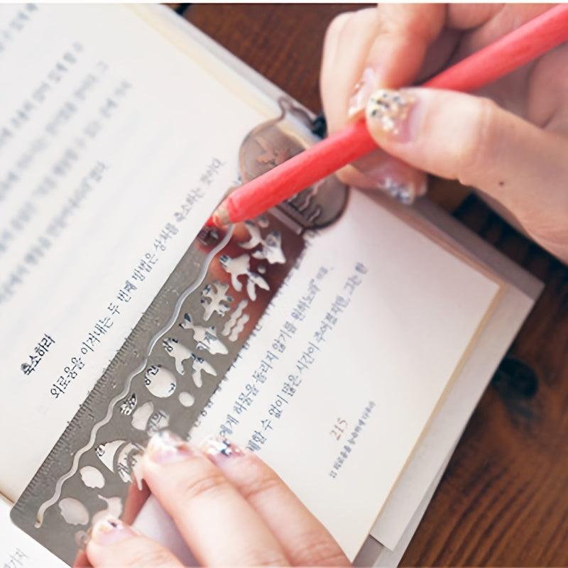 1pc Creative Multifunctional Metal Book Mark Clips