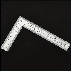 Mini Stainless Steel L-shaped Double Sided Scale Corner Ru