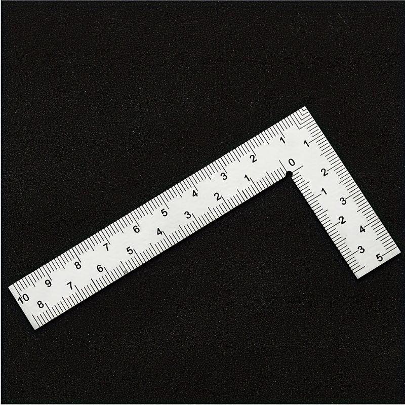 Mini Stainless Steel L-shaped Double Sided Scale Corner Ru