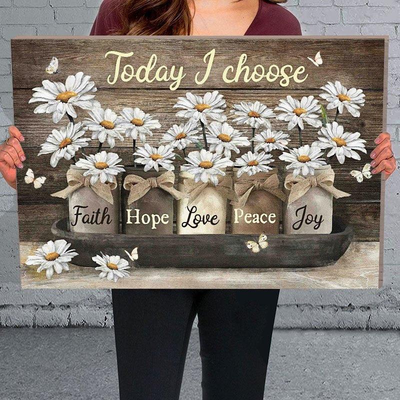 Golden Flower Canvas Painting Wall Art Prints Framed Home Decor