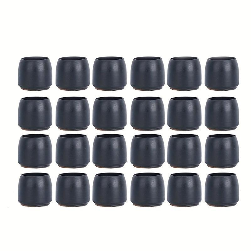 16pcs Silicone Chair Foot Cover Protector Mute Felt Non-slip Stool Table Pad