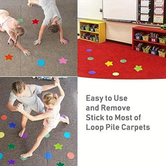 30pcs 10 Carpet Markers 6 Colors Star Carpet Markers For Teachers Preschool