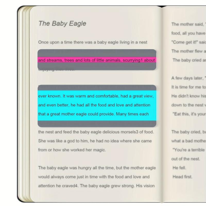 Coastal Colors Reading Strips 12pcs Dyslexia Tools